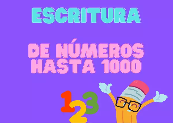 Escritura de números hasta 1000