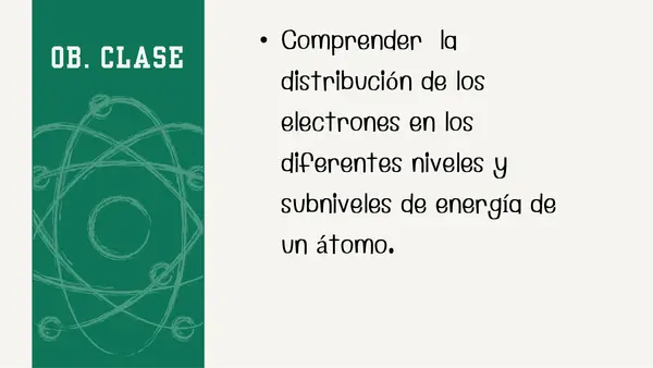 Configuración Electrónica, Química