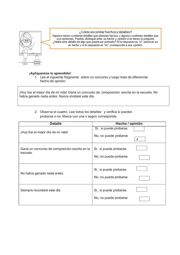Hecho u opinión