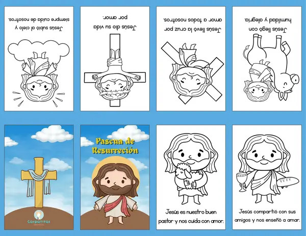 Mini Libro Armable de Pascua de Resurreción