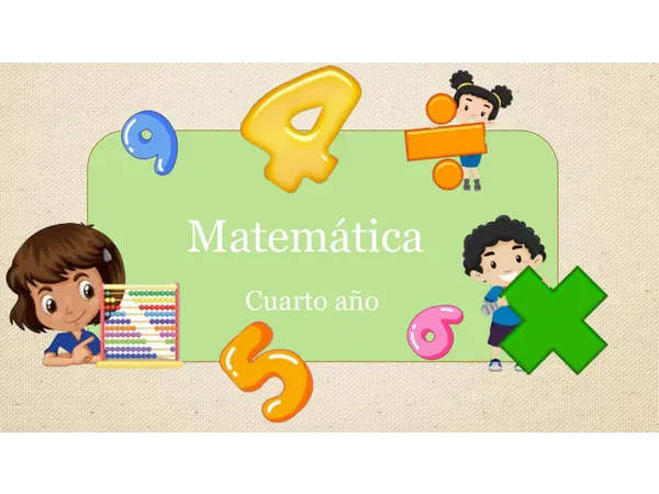 Matemáticas 4to Básico números