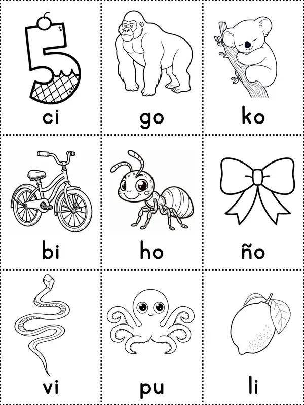 Lotería de sílabas