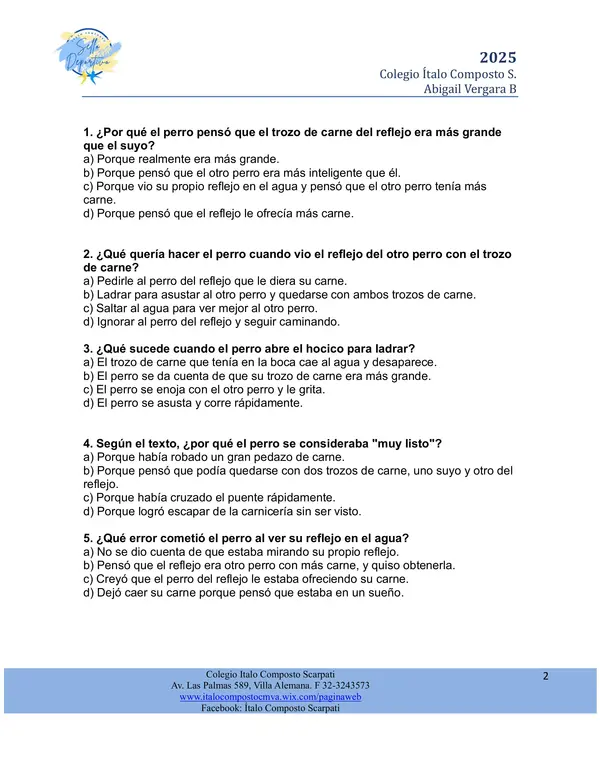 prueba fábula y cuento 4° básico