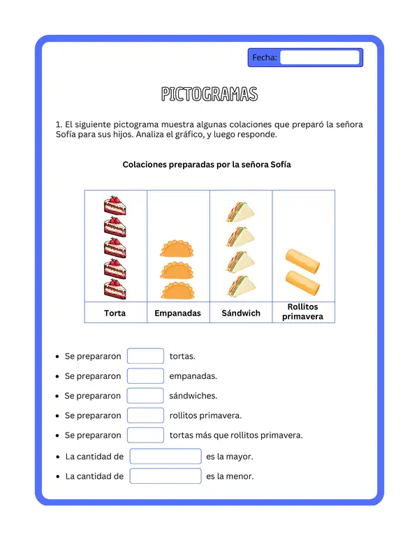 1° básico - Guía de trabajo "Pictogramas"