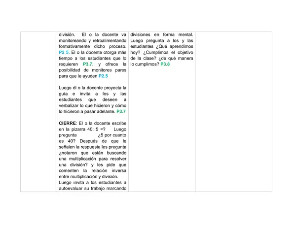 Planificación Clase a Clase: Septiembre | Matemática Tercero Básico