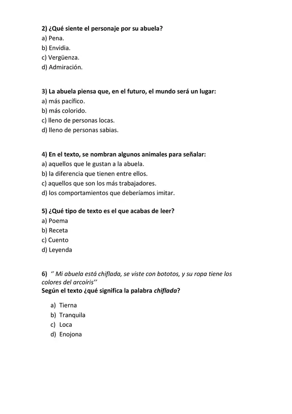 Evaluación sumativa Lenguaje y Comunicación