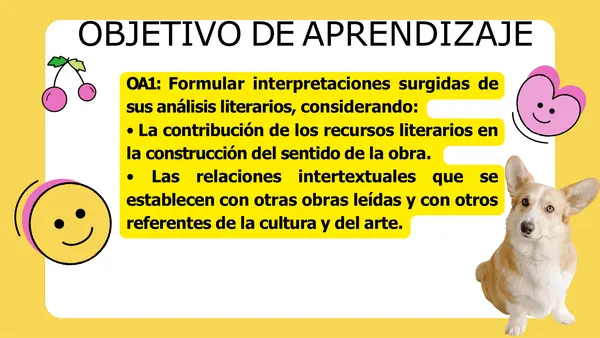 PPT INTRODUCCIÓN UNIDAD 2: "ELABORAR Y COMUNICAR INTERPRETACIONES LITERARIAS" III° M