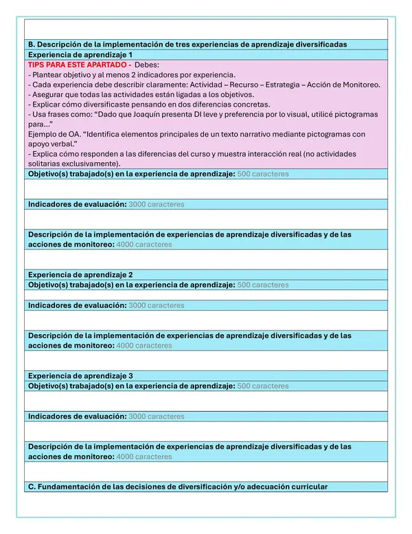 Borrador y apoyo Portafolio docente NEEP