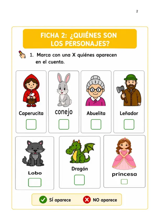 Cuento Caperucita Roja, con adaptación y secuencia didáctica (PIE-ED. ESPECIAL)