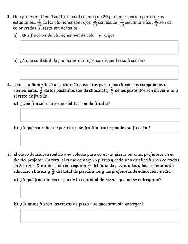 5to matemática OA13: Sumas y Restas de Fracciones y Decimales con Problemas