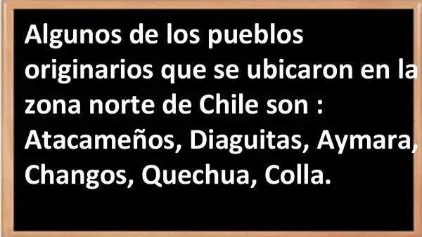 Pueblos originarios Zona Norte