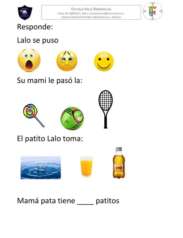 Guía evaluada LECTURA SILÁBICA 1° Básico