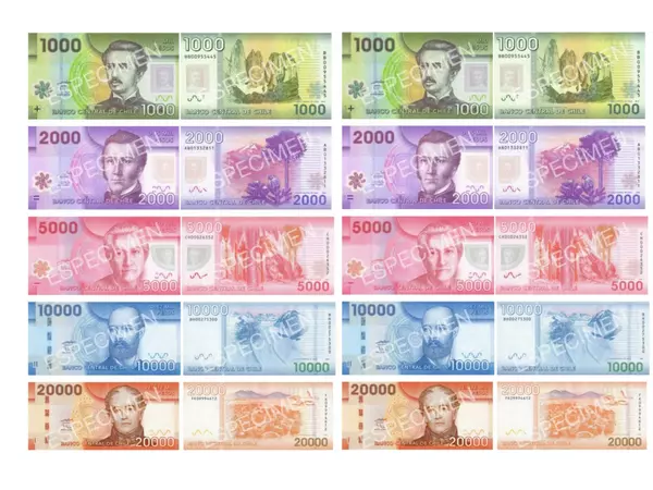Billetes y monedas Chilenos 