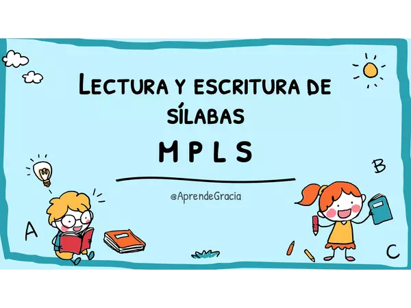 Actividad Lectura y Escritura de Sílabas MLPS