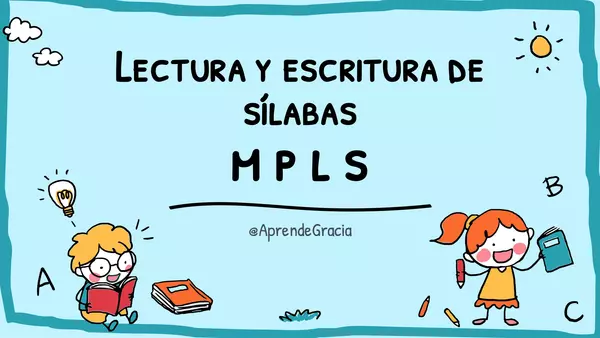 Actividad Lectura y Escritura de Sílabas MLPS