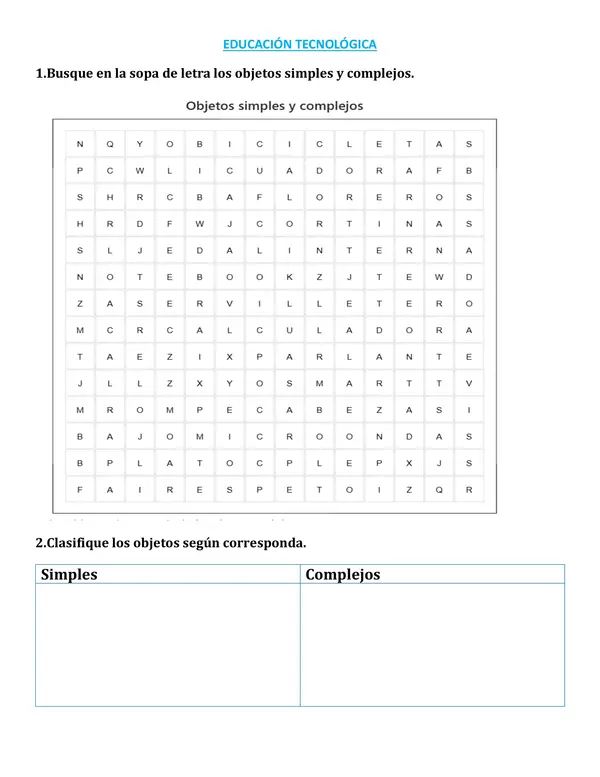 Objetos simples y complejos