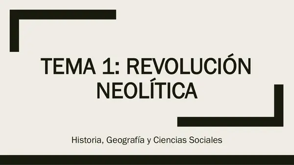 Presentación Revolución Neolítica
