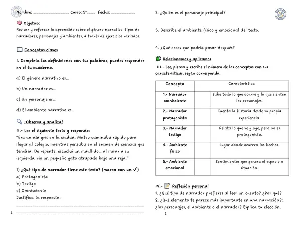 -repaso de contenidos quinto 
