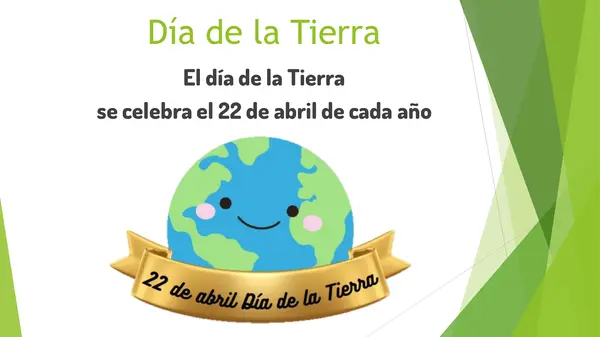 Presentación sobre el Día de La Tierra, la contaminación, Las tres R y el reciclaje