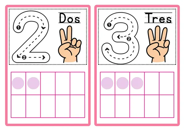 Tarjeta de números hasta el 20