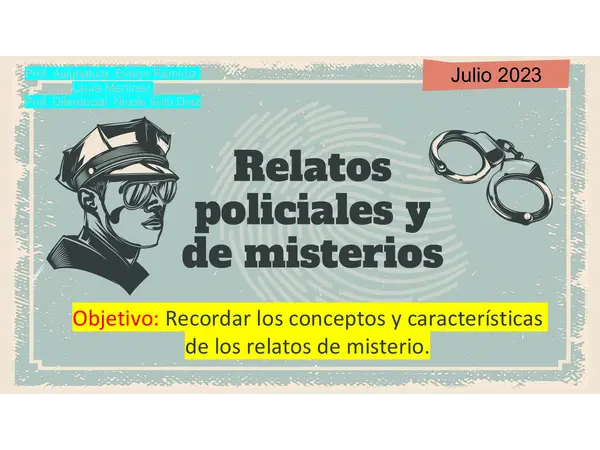 Relatos policiales y de misterio
