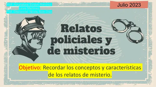 Relatos policiales y de misterio