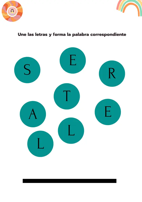 Forma palabras a partir de las letras