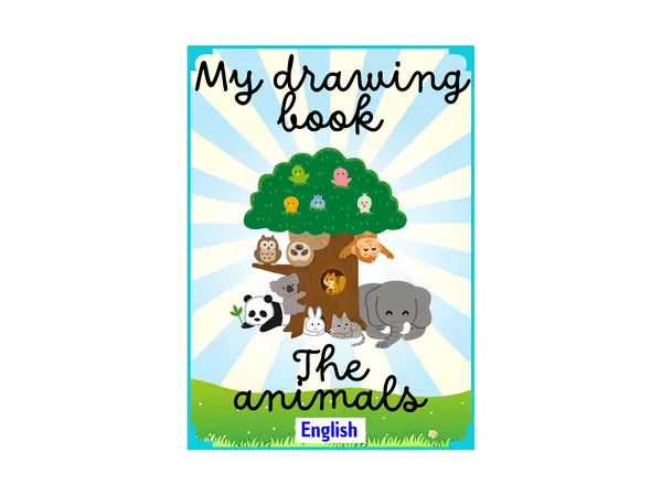 Mi libro de dibujos - Los animales - En inglés