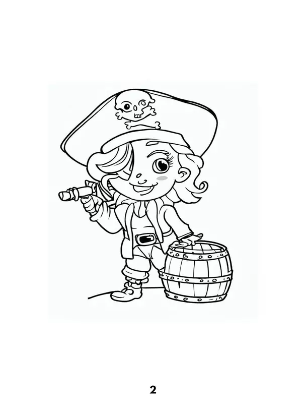 Libro para colorear: Los Piratas