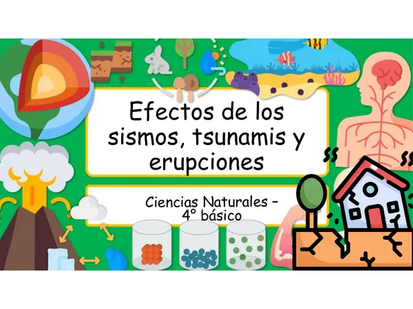 Consecuencias de sismos, tsunamis y erupiones