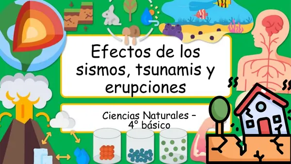 Consecuencias de sismos, tsunamis y erupiones