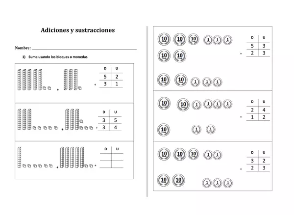 Guía de adición y sustracción 
