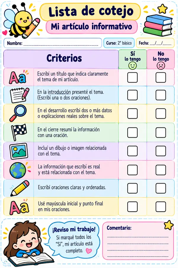 Lista de cotejo