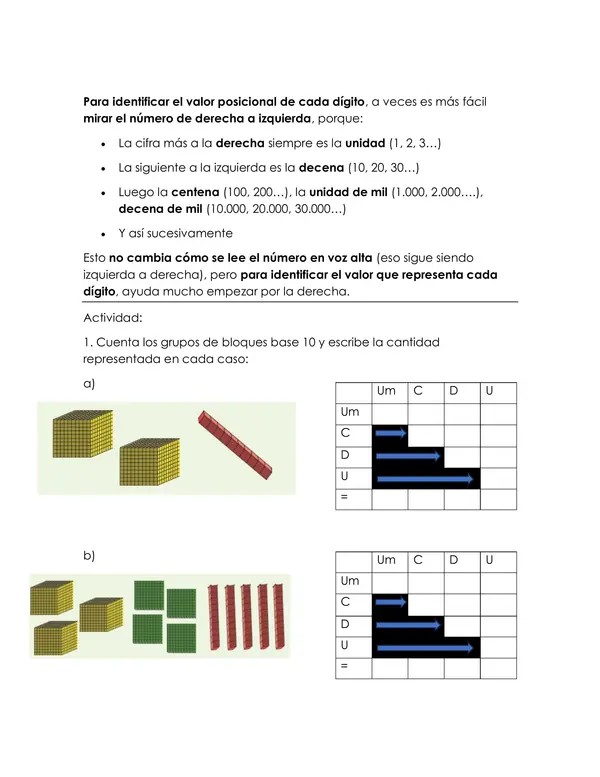 Guía de trabajo - matemáticas 4to básico