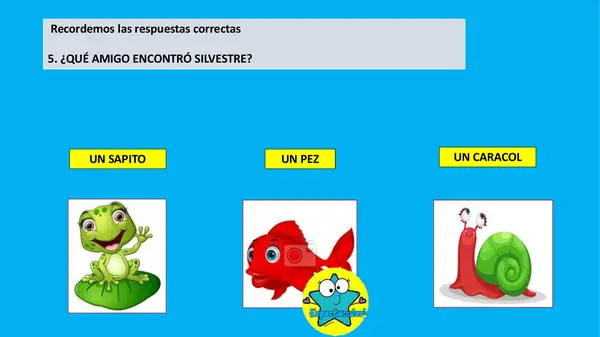 CUENTO: EL SAPITO SILVESTRE (PPT COMPRENSIÓN LECTORA)