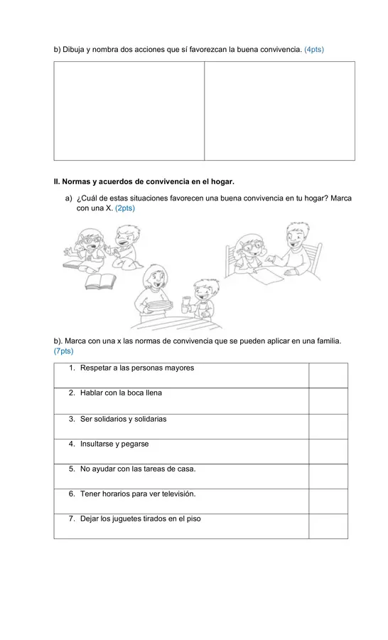 Evaluación diagnóstica 2° historia