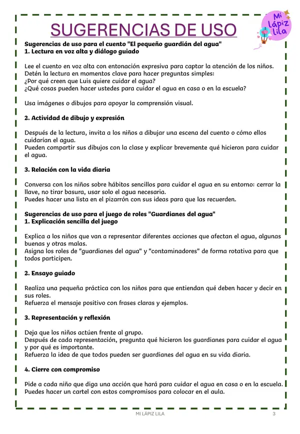 EL PEQUEÑO GUARDIÁN DEL AGUA