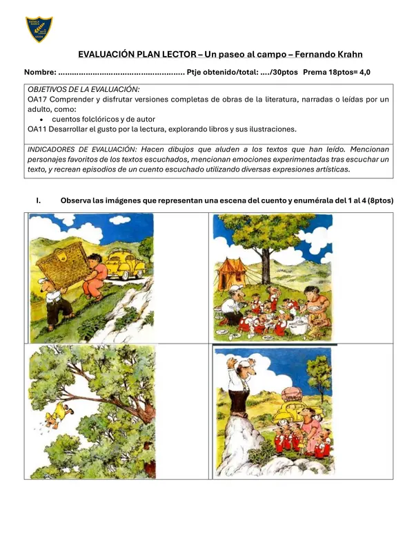 plan lector un paseo al campo