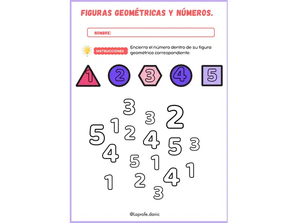 Números y figuras geométricas 