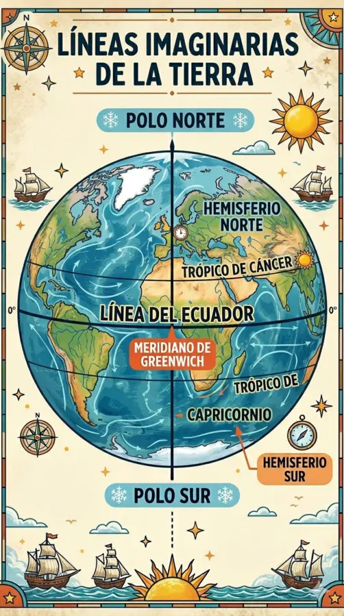 Líneas imaginarias de la Tierra