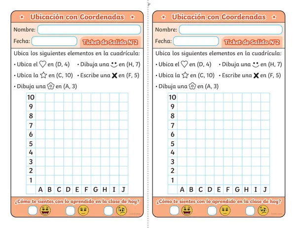 tickets de salida coordenadas