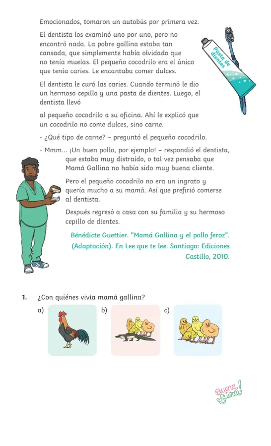 Prueba Unidad 2 Lenguaje Primero básico