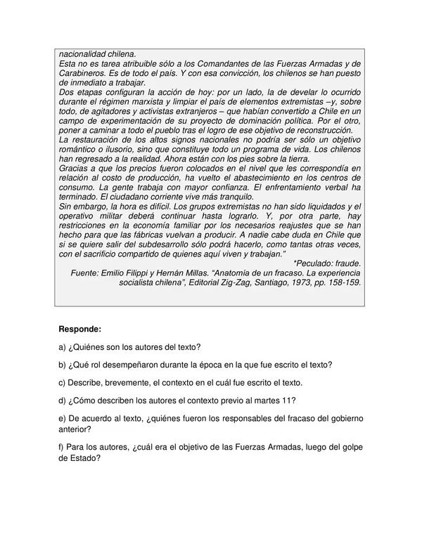 GUÍA 3°MEDIO  “CONTRASTACIÓN DE FUENTES HISTORIOGRÁFICAS”ED CIUDADANA