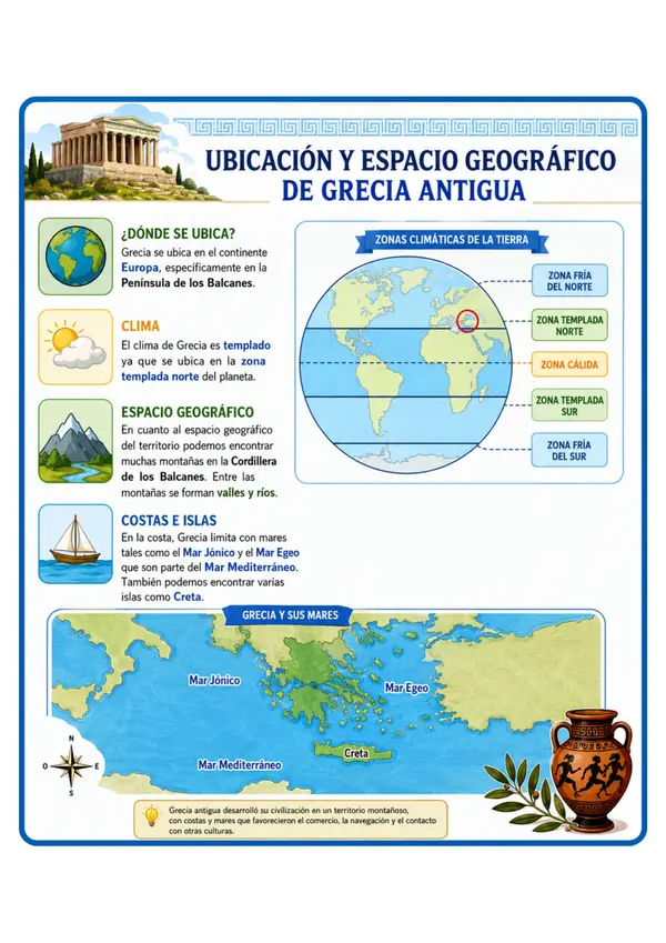 Ubicación y Espacio Geográfico de la Grecia Antigua | Recurso Educativo de Historia