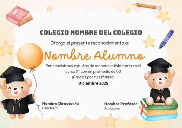DIPLOMAS GRADUACIÓN 2025 EDITABLES 