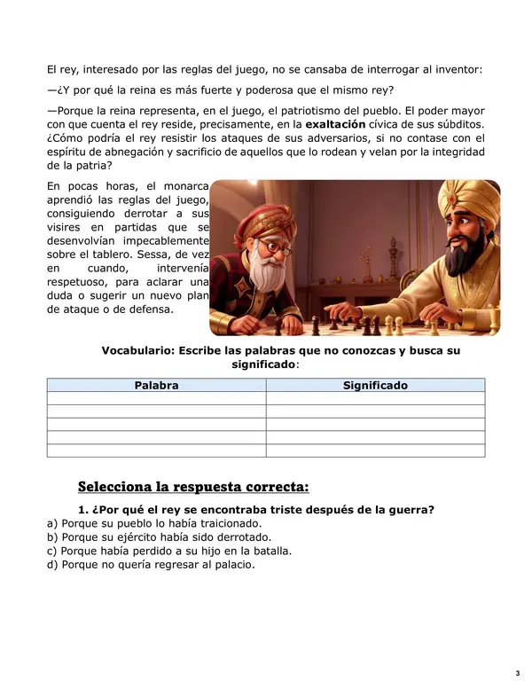 Ficha de lectura- comprensión lectora.