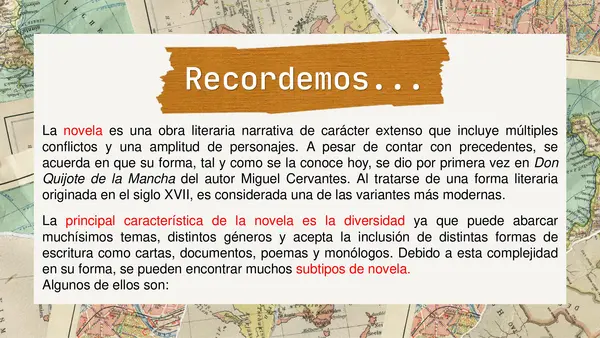 PPT - La novela de aventuras