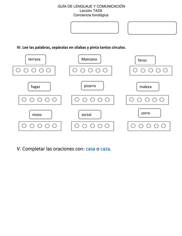 guía método Matte lección taza