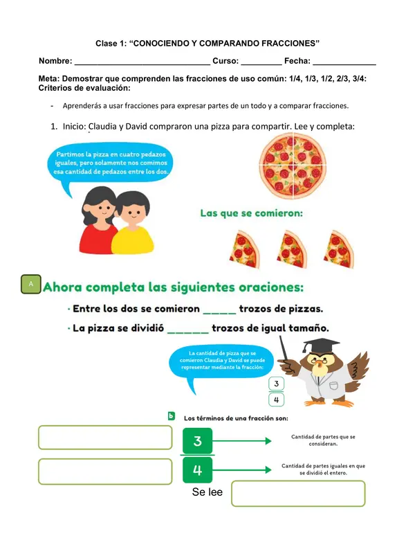 Proyecto Nivelación Matemática Tercero OA 11