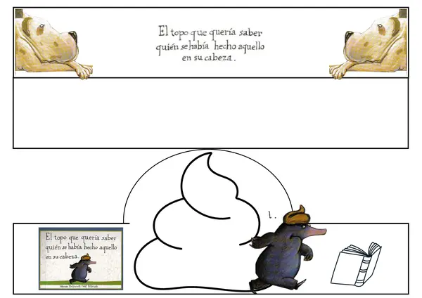 CINTILLO CUENTO "El topo que quería saber quién se había hecho aquello en su cabeza"
